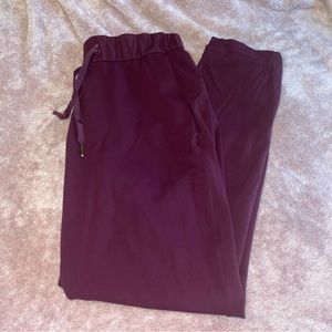 Stretch mid-rise jogger full length